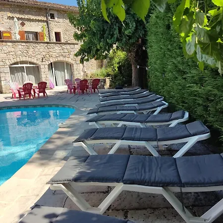 Ardèche Les Cigales, Murier Piscine Partagée * Grospierres
